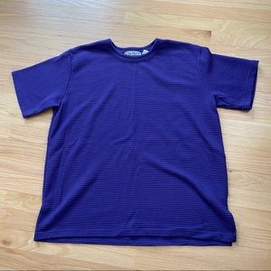 Extra touch international, vibrant purple 1X shirt